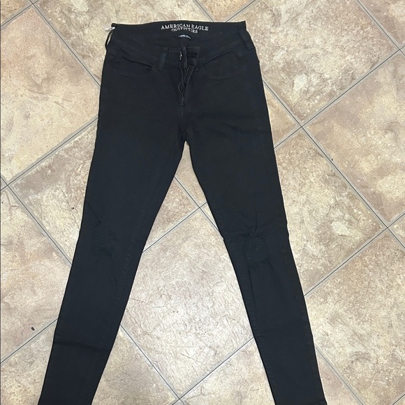 American Eagle Outfitters Super Stretch Black Jeans - Picture 1 of 7